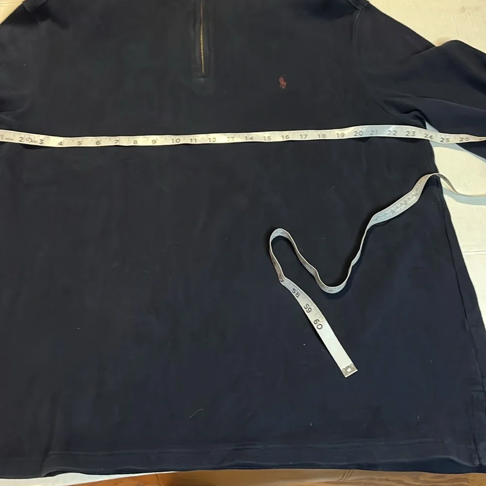 Polo Ralph Lauren--XL-black-1/4 Zip,preppy, pullover knit, long sleeve, Sweater